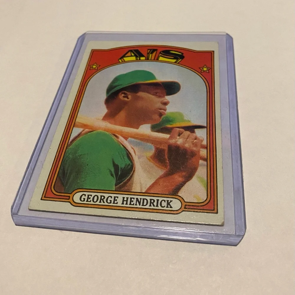 George Hendricks 1972 Rookie Baseball Card Vintage Collectible